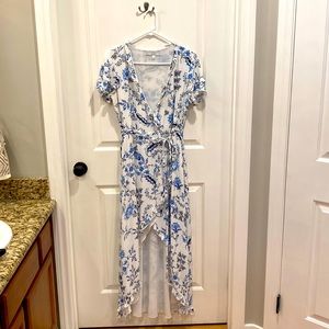 Guess printed wrap dress